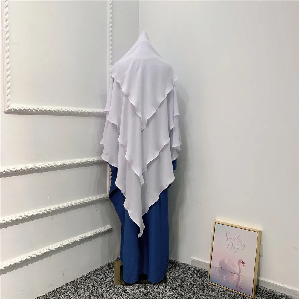 3 Layer Khimar Hijab