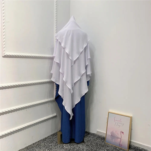3 Layer Khimar Hijab