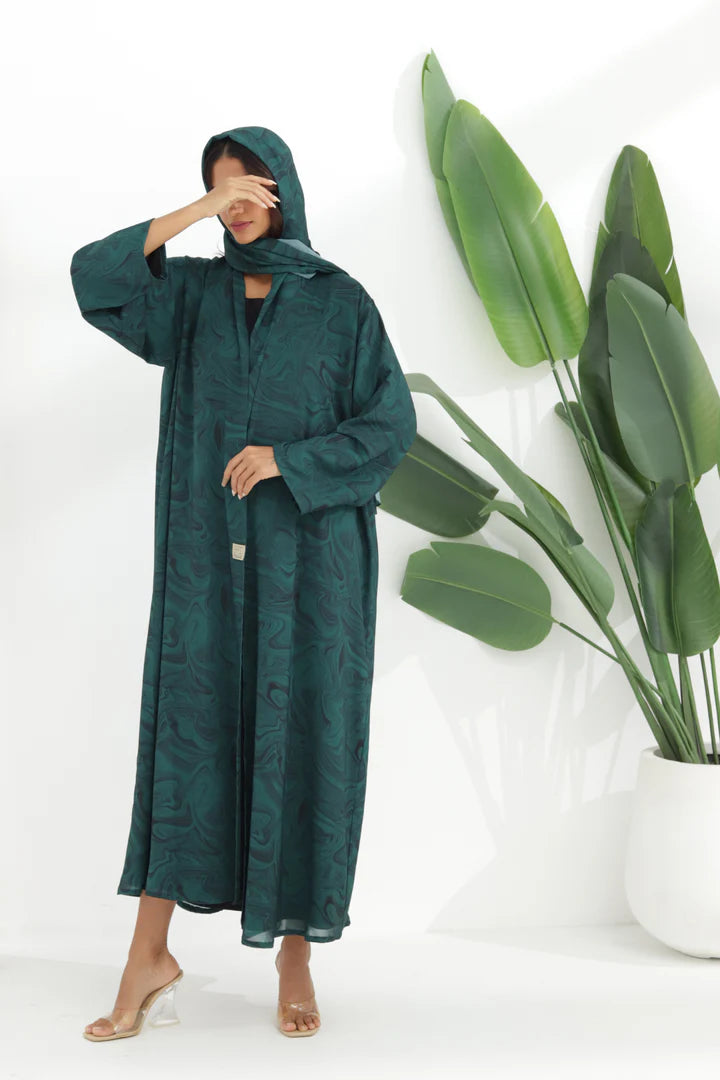 Basic Swirl New (Green Abaya)