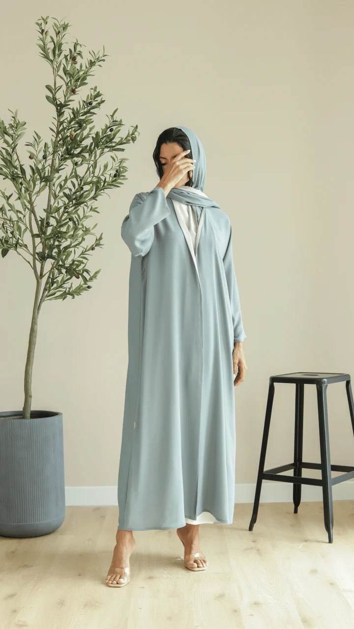 Basic Double Reversible (Pastel Blue Abaya)