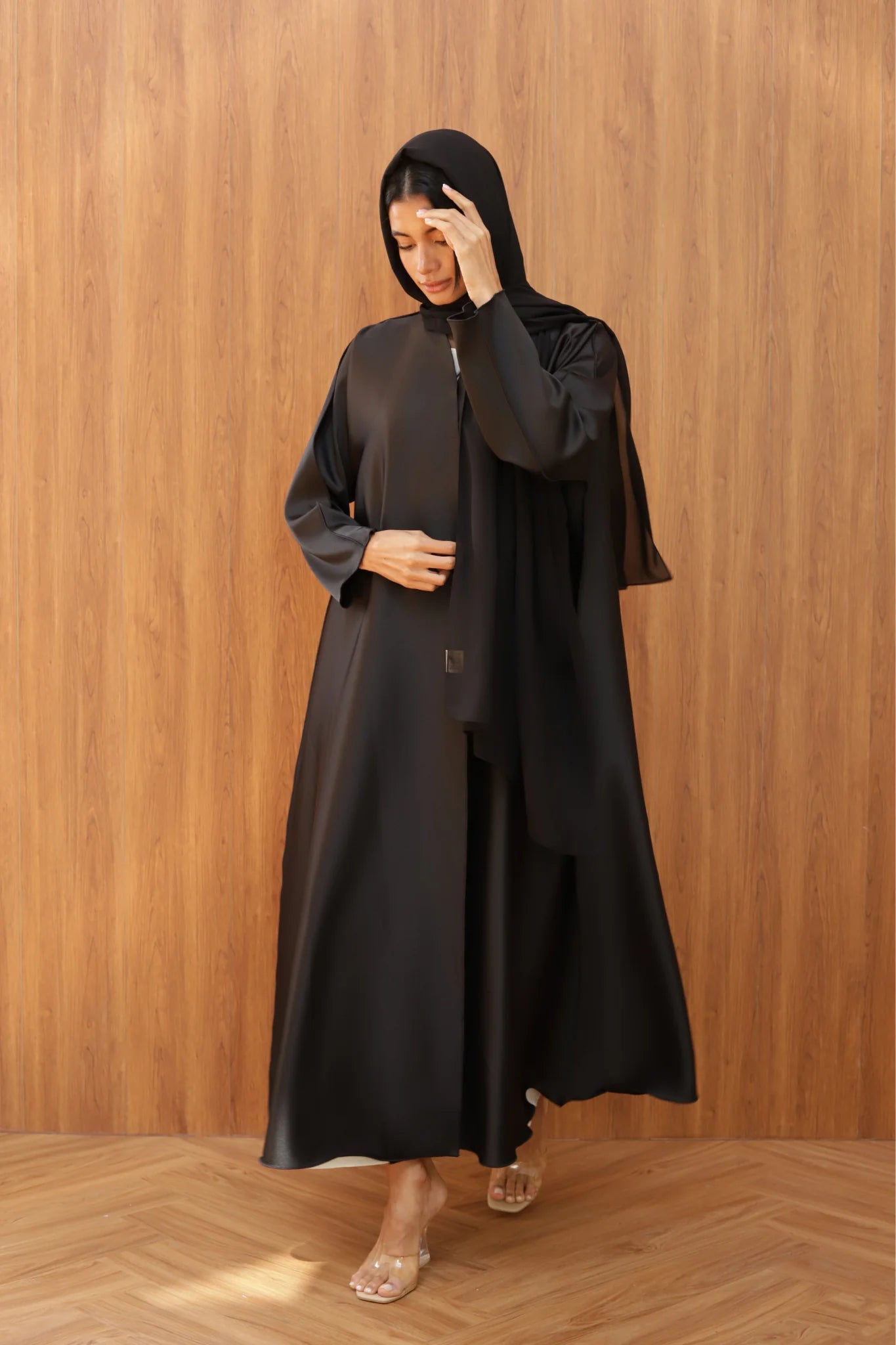 Basic Reversible (Black Abaya)
