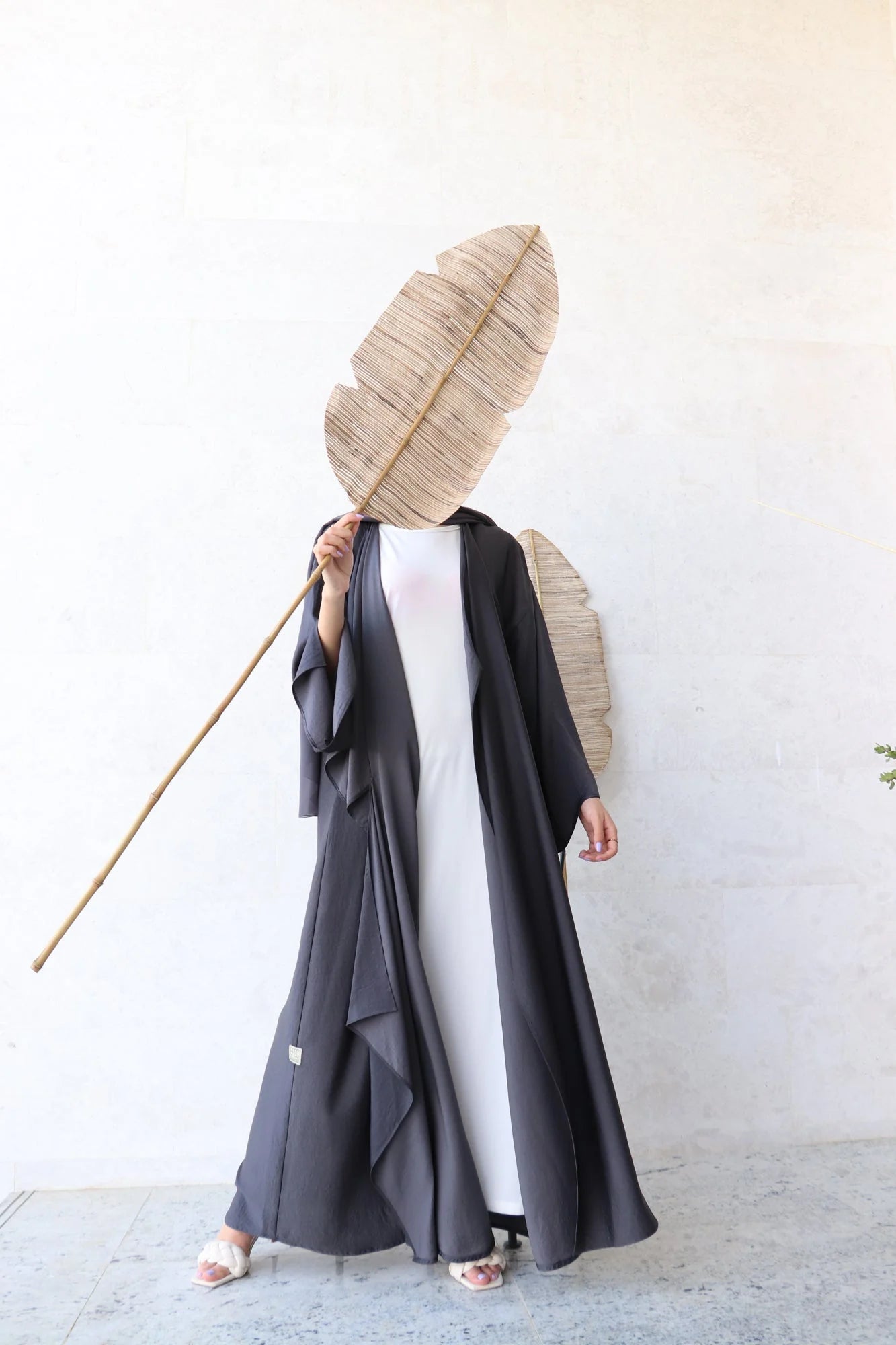 Basic Grey Abaya (C)