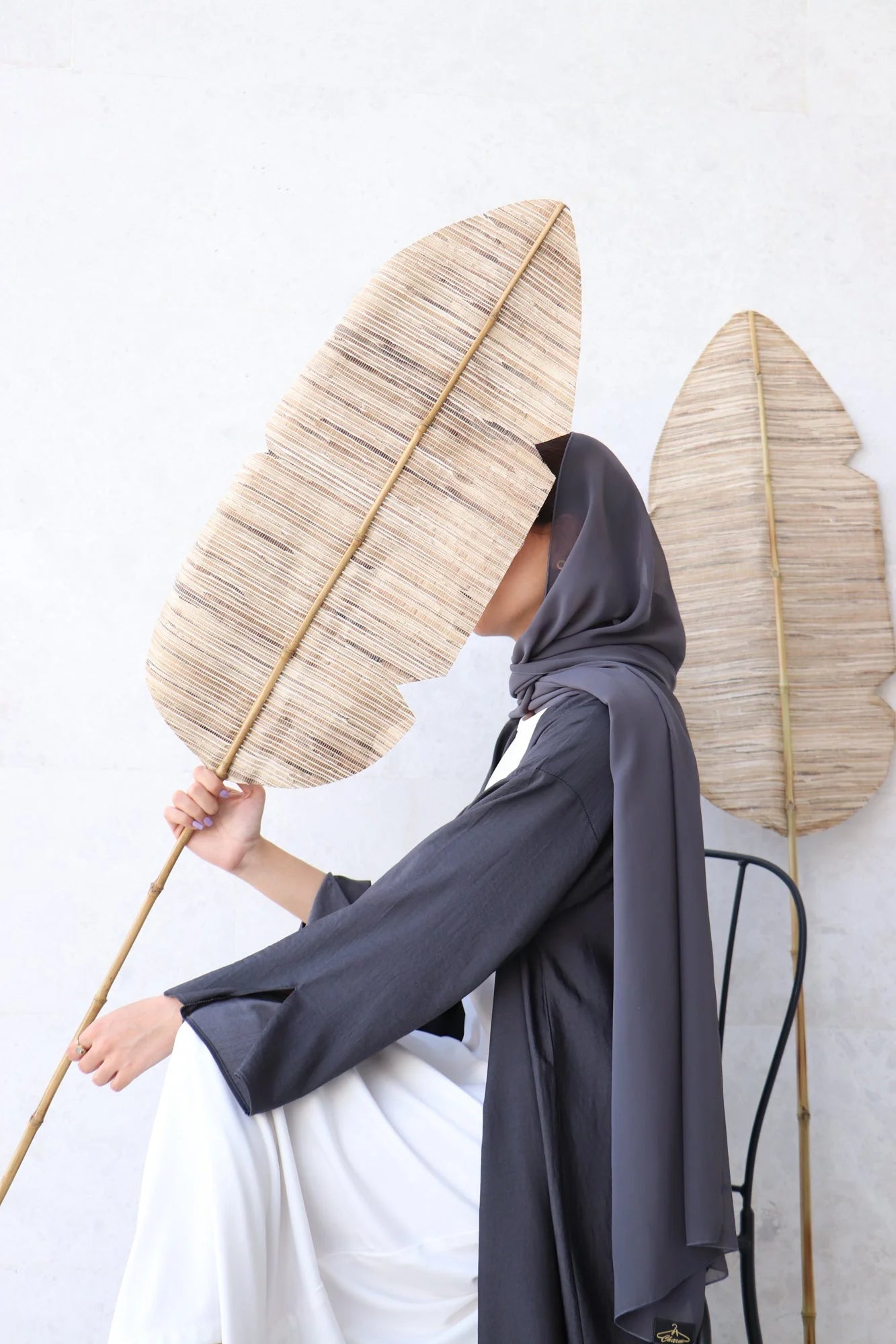 Basic Grey Abaya (C)