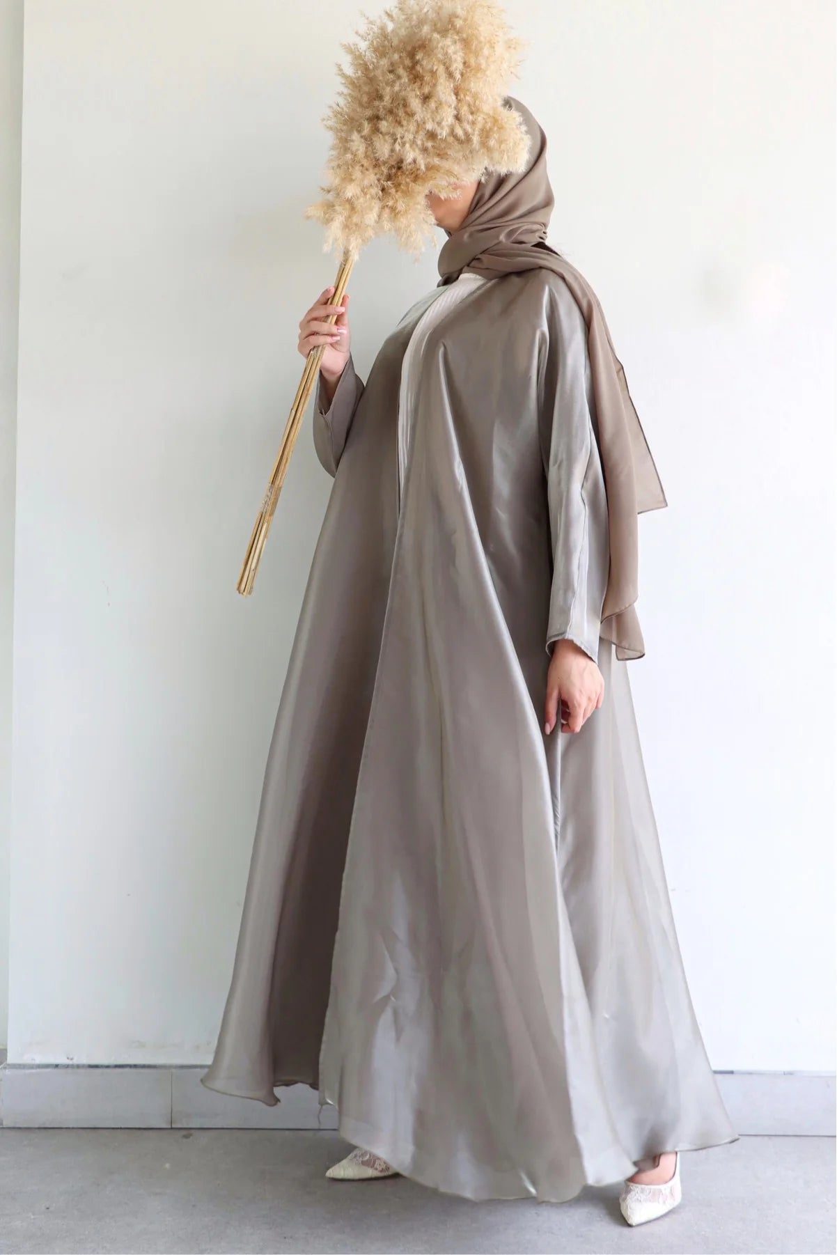 Basic Organza (Taupe Abaya)