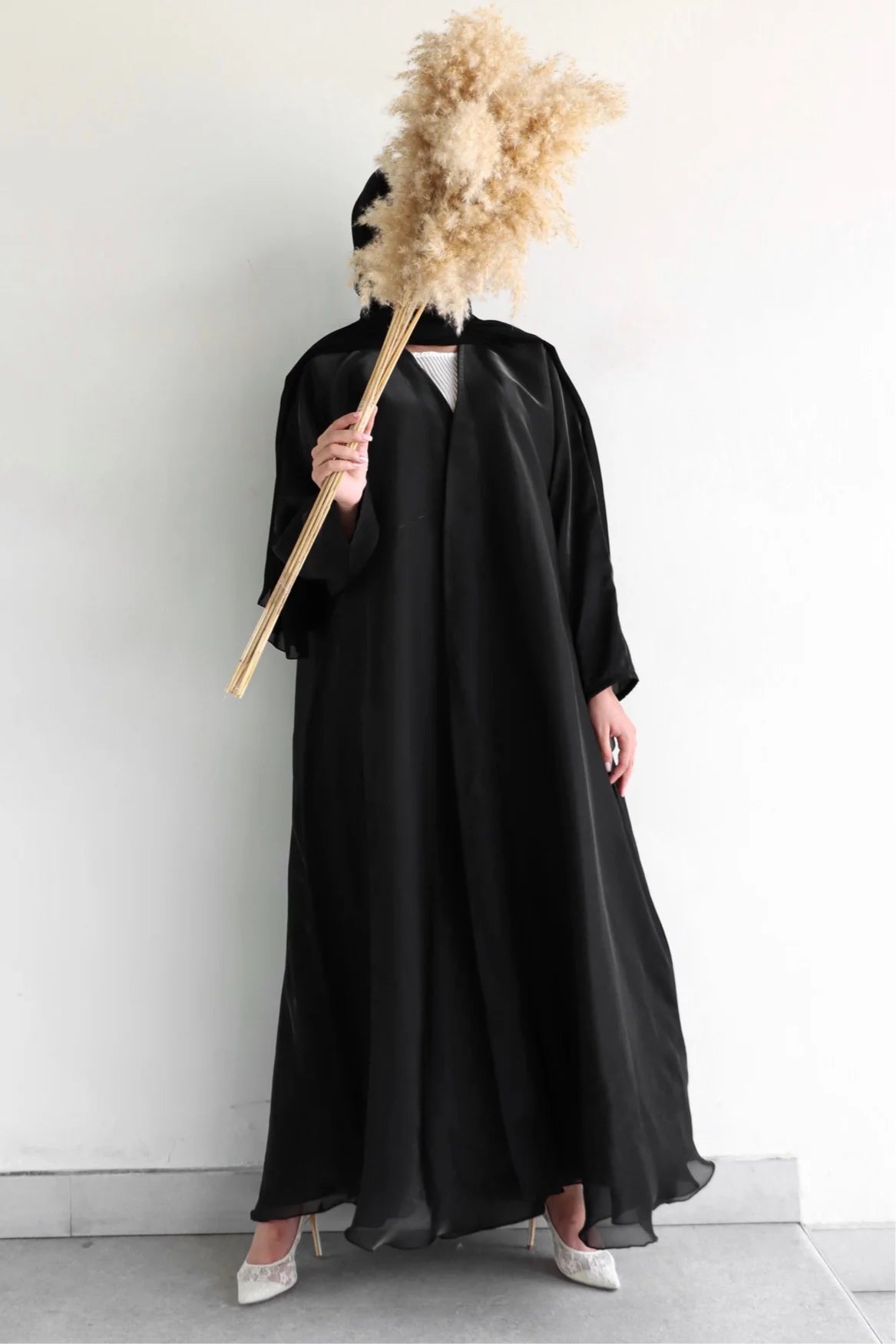 Basic Organza (Black Abaya)